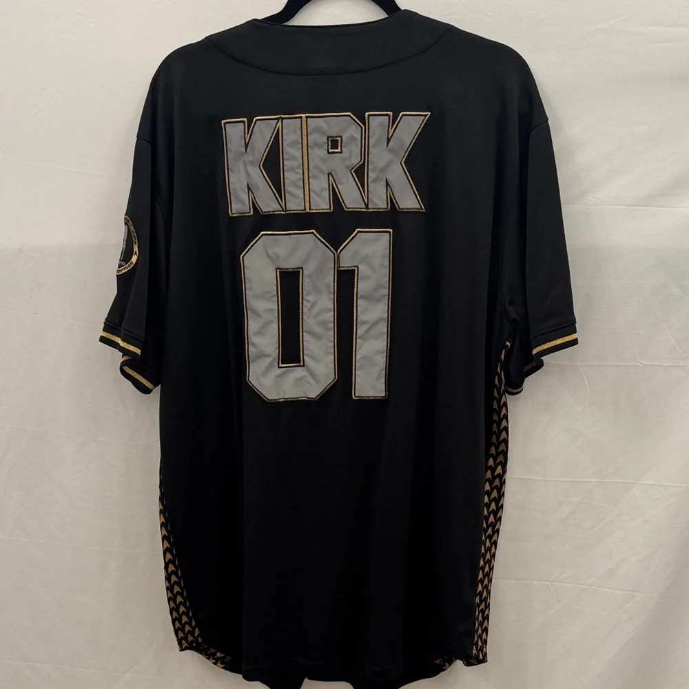 Star Trek U.S.S. Enterprise Men's Black & Gold Kirk Jersey- Box Lunch Exclusive - Picture 4 of 5